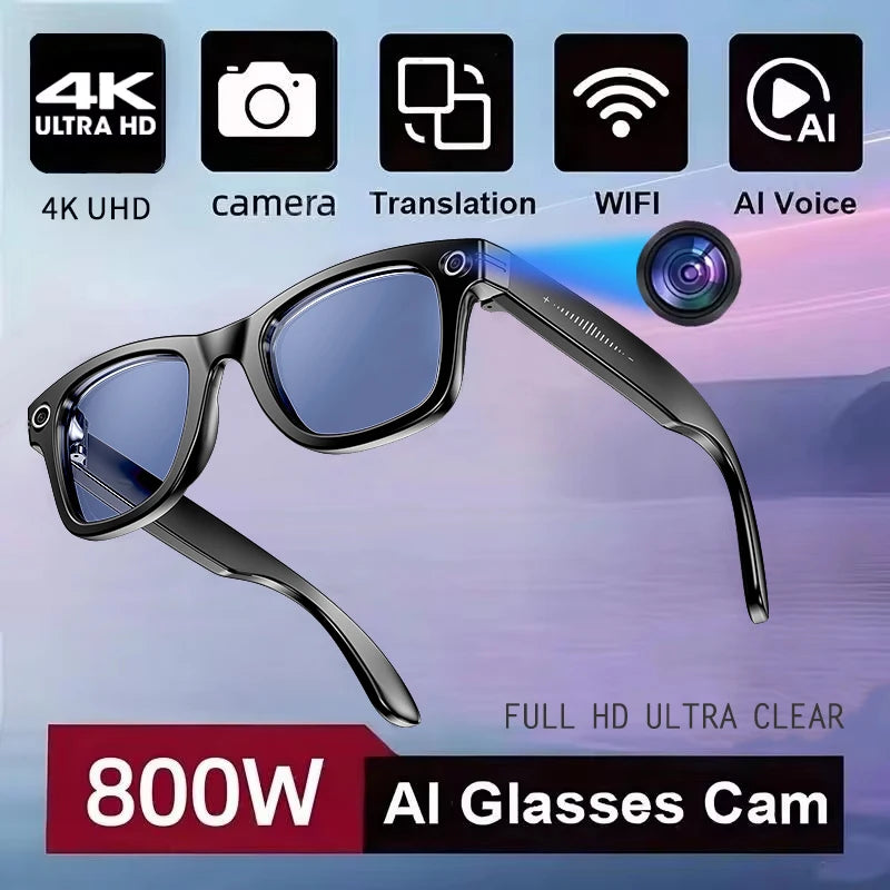 Premium AI Smart Sunglasses with Camera, Translation & Bluetooth Calls