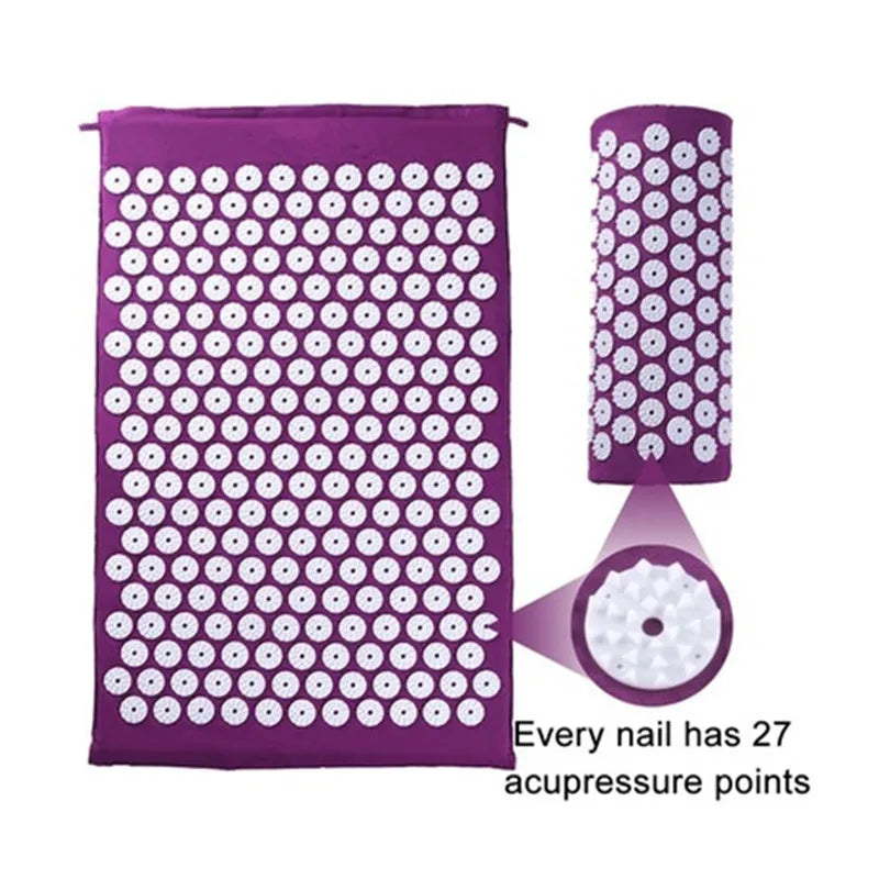 Acupressure Yoga Mat & Massage Cushion Set