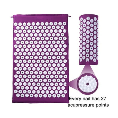 Acupressure Yoga Mat & Massage Cushion Set