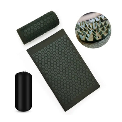 Acupressure Yoga Mat & Massage Cushion Set