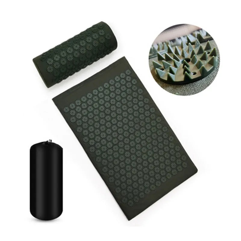 Acupressure Yoga Mat & Massage Cushion Set