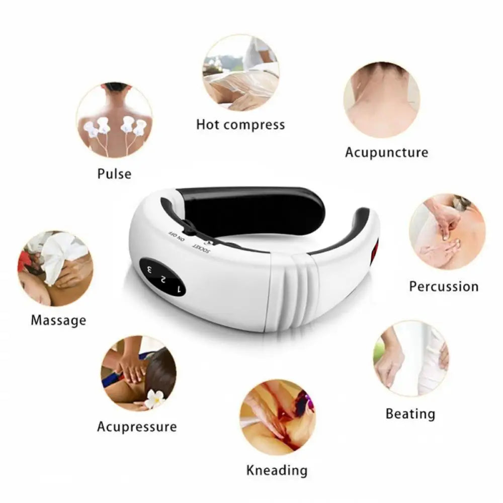 Electric Neck Massager – Magnetic Pulse Therapy