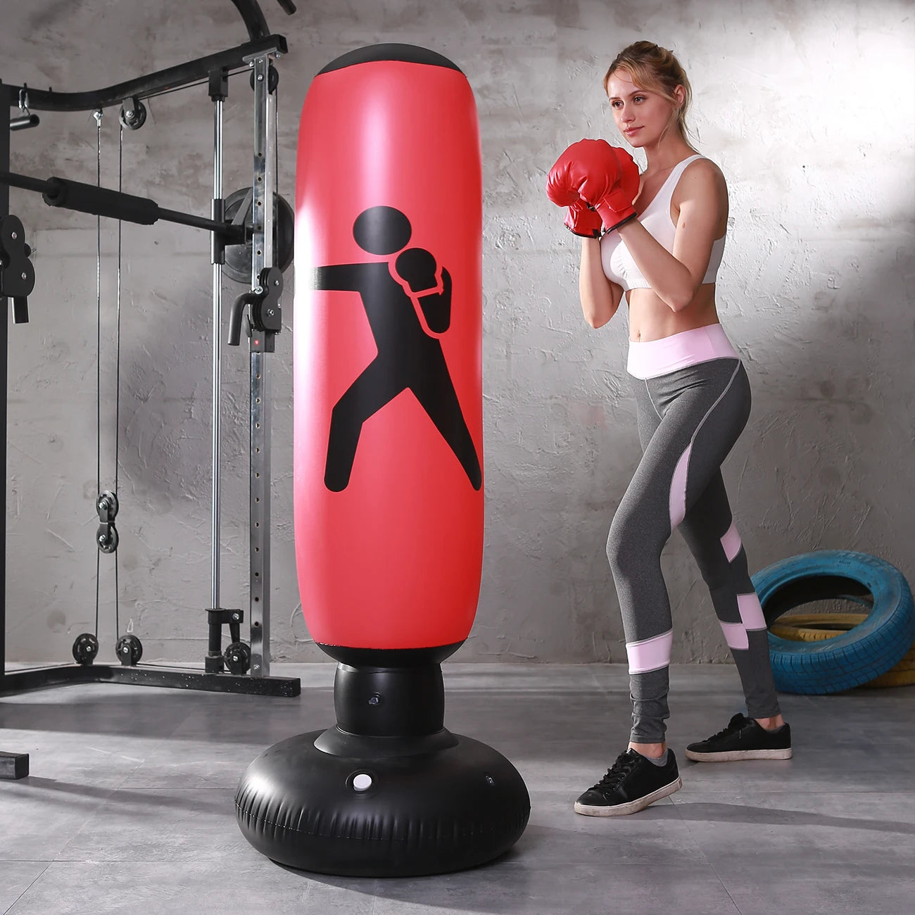 Inflatable Punching Bag Trainer