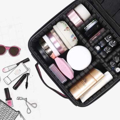 Portable Partition Makeup Bag