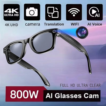 Premium AI Smart Sunglasses with Camera, Translation & Bluetooth Calls