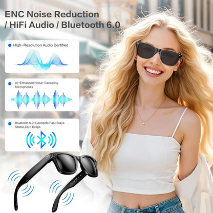 Premium AI Smart Sunglasses with Camera, Translation & Bluetooth Calls