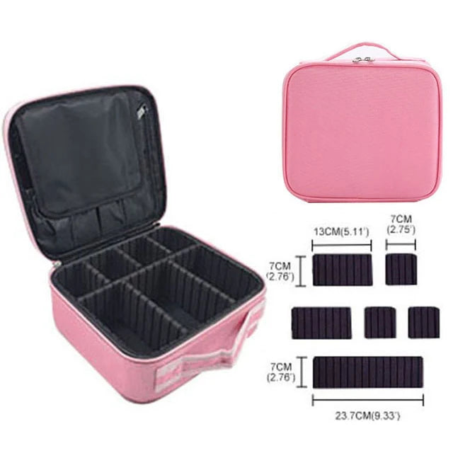 Portable Partition Makeup Bag