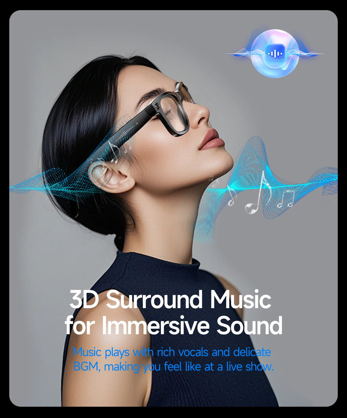 Premium AI Smart Sunglasses with Camera, Translation & Bluetooth Calls