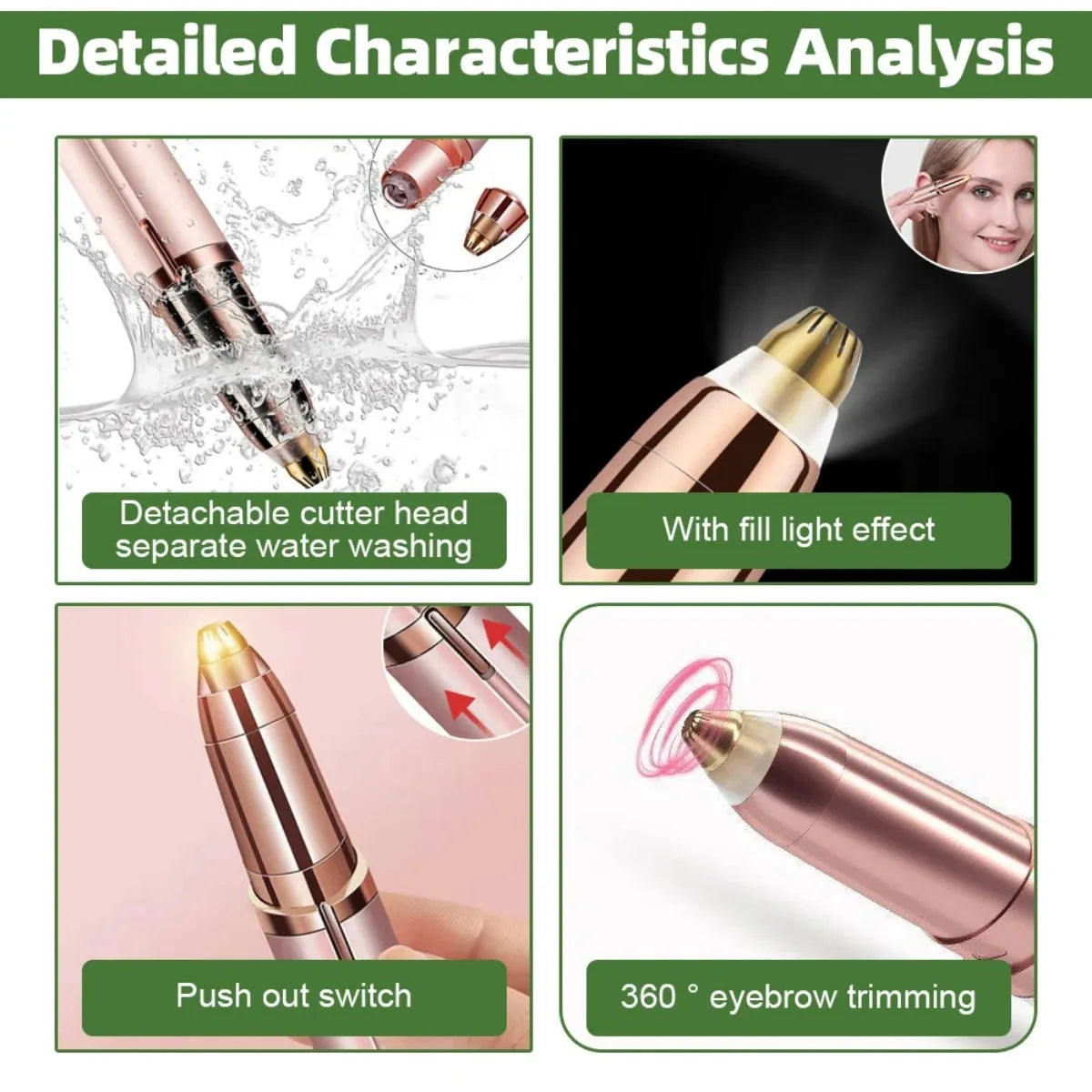 Mini Facial Hair Remover Pen for Women