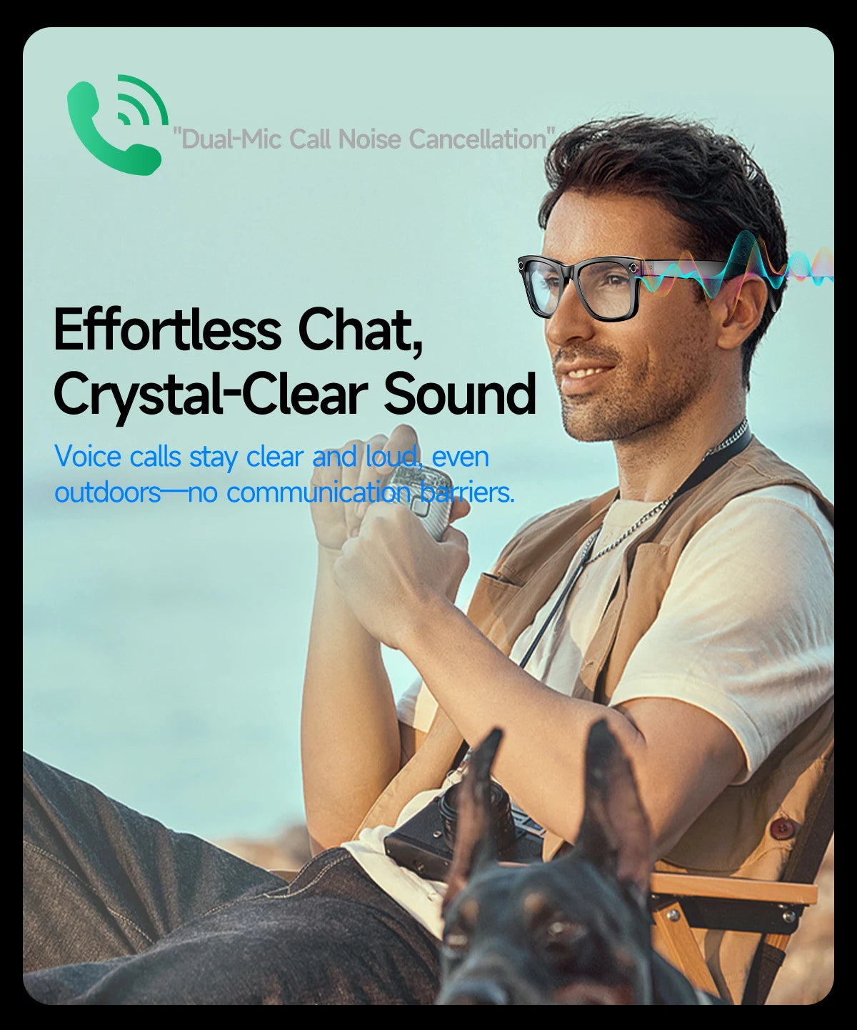 Premium AI Smart Sunglasses with Camera, Translation & Bluetooth Calls