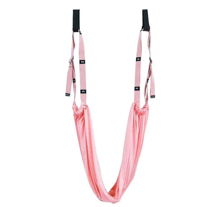 Aerial Yoga Strap with Door Anchor, Adjustable Stretch Training Belt