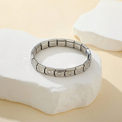 Italian Charm Bracelet (9mm) | Stainless Steel Modular Link Bracelet