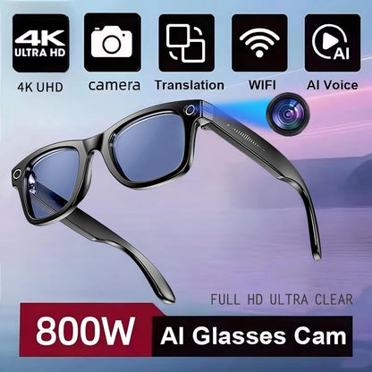 Premium AI Smart Sunglasses with Camera, Translation & Bluetooth Calls