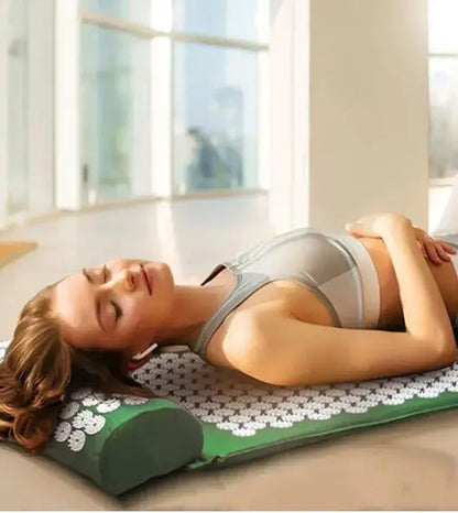 Acupressure Yoga Mat & Massage Cushion Set