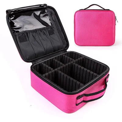 Portable Partition Makeup Bag