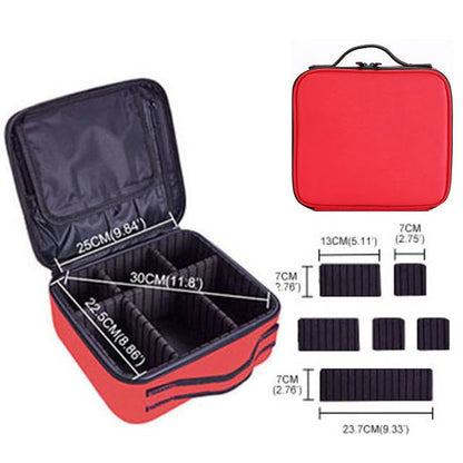 Portable Partition Makeup Bag