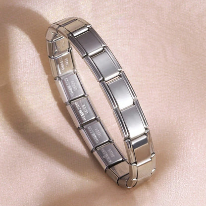 Italian Charm Bracelet (9mm) | Stainless Steel Modular Link Bracelet