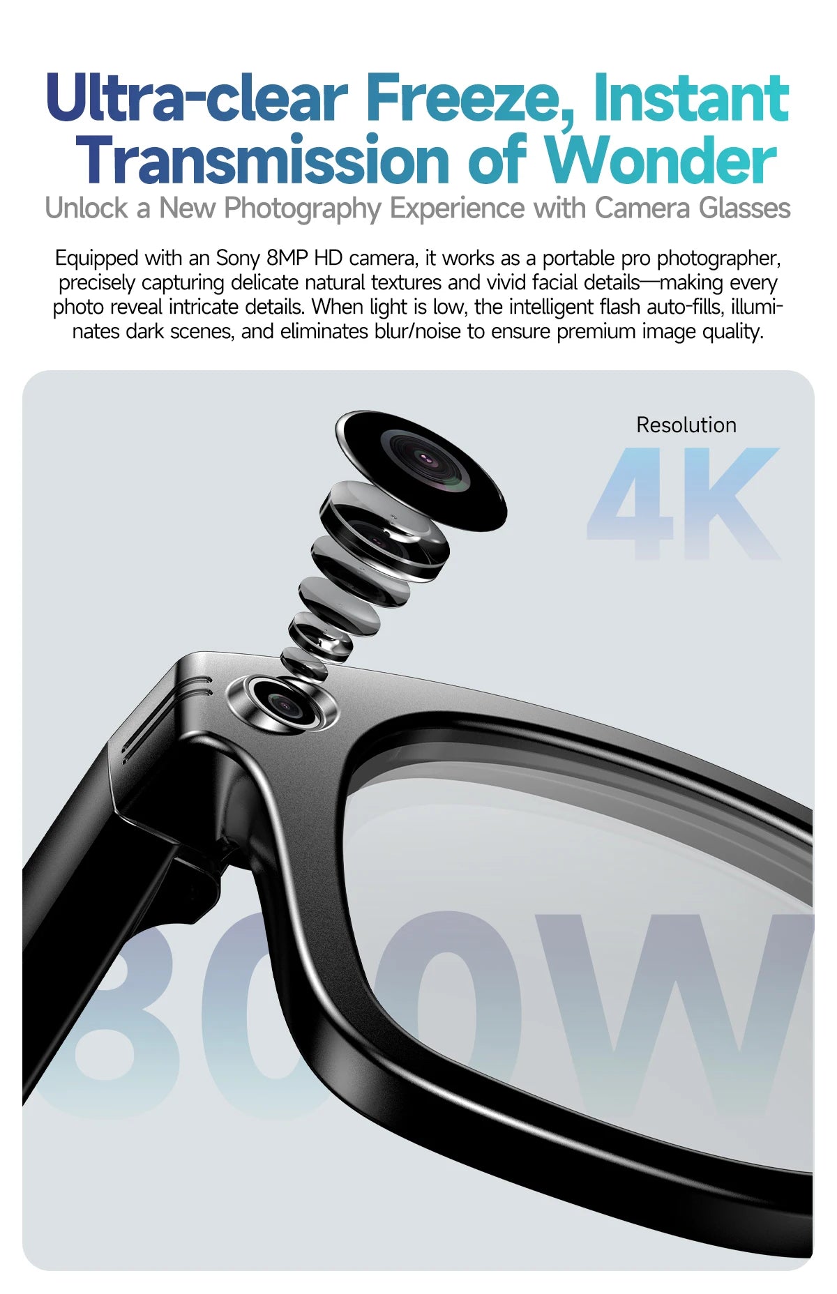 Premium AI Smart Sunglasses with Camera, Translation & Bluetooth Calls