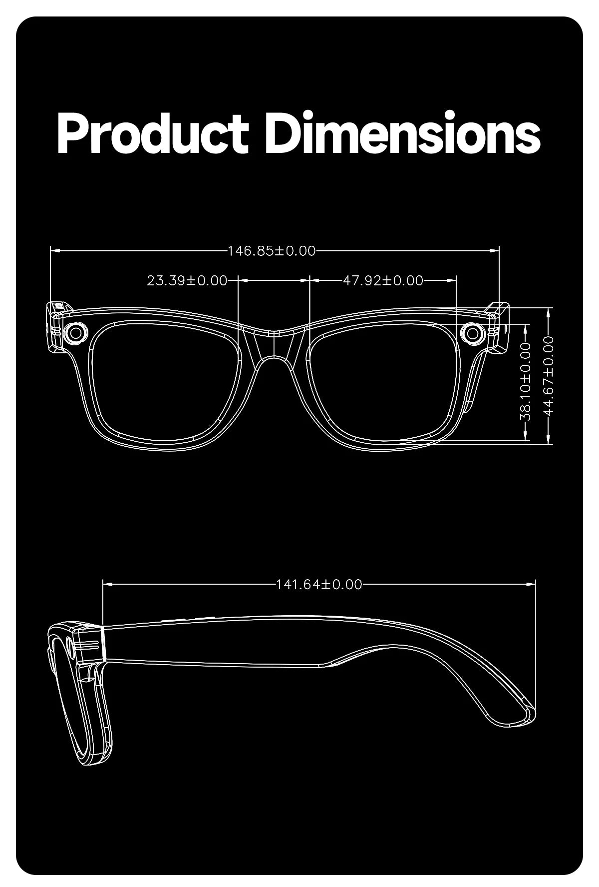 Premium AI Smart Sunglasses with Camera, Translation & Bluetooth Calls