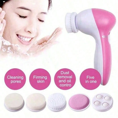 5 in 1 Electric Facial Cleansing Brush Set