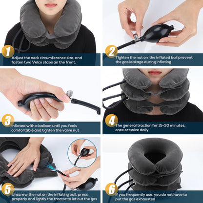 Neck Stretcher Air Traction Pillow